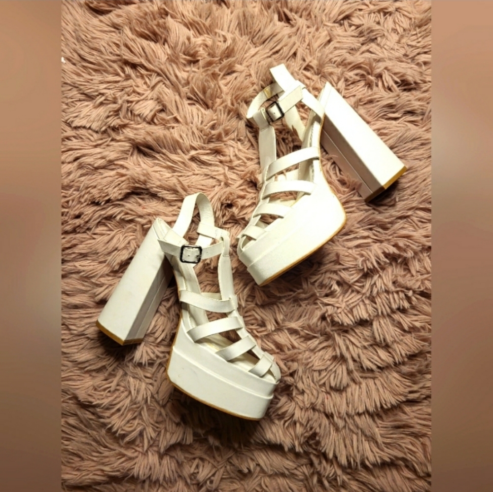 White High heels